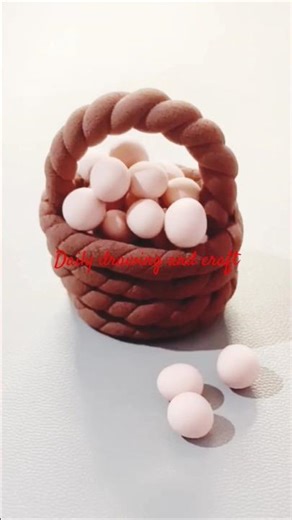 Clay craft eggs | Clay art tutorials |#shorts #egg #crafts