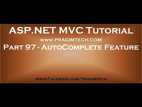 Part 97 Implement autocomplete textbox functionality in mvc