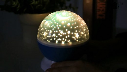 Star Projector Night Light, Starry Night Light Projector 360 Degree Rotating Light Projector with 8 Color Light Change Blue Night Light Projector for Kids Baby