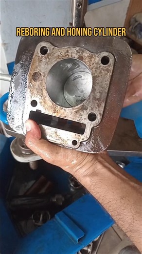Cylinder Reboring & Honing Process #shorts #shortsfeed