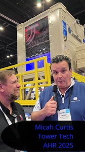 18K views · 221 reactions | People think of HVAC HVACR they often overlook cooling towers. We talk with Tower Tech about what makes their cooking towers different. This is not an enforcement nor any paid promotions. It's just a couple interviewing people and products at AHR 2025 #HVAC #coolingtowers #CoolingTowerSolutions | Ty Branaman | Facebook