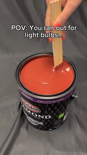 Warm Mahogany: so rich, so grounded, so captivating, your brain short-circuits—suddenly the light bulbs can wait. 💡 #gliddenpaints #WarmMahogany | Glidden