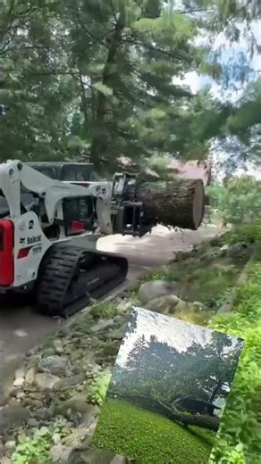 Getting the last of the big stuff out of the way! T870 getting it done! #treeremoval #stormwork