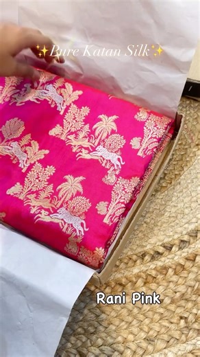 Banarasi Sarees on Instagram: "Premium collection 🌹 •Send us a Screenshot for Availability and Orders✨ Priced ₹16900 freeee shipping 🛍️ Get 5% Welcome Discount on your orders💕 Pure Banaras Katan Silk Meenakari Pattu Saree🌟 *Premium quality *Golden Zari work *Pure Silk *Tested Zari Woven *Golden & Silver Meenakari *1m Plain Pure Silk blouse with Golden border for sleaves *Silk mark certified ☎️ Whatsapp: 9838393207 📍Visit us at out Store: Address: B15/59, opposite to Gaudiya Math, Sonarpura,