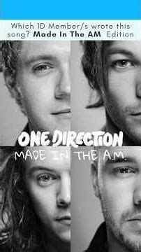 Who Wrote These 1D Songs? 🎤 Made In The A.M. Edition 🤯 #1d #louis #liam #niall #harry #onedirection
