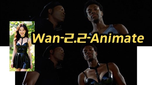 Wan-2.2-Animate多角色主体替换GGUF量化版,高清放大模型,8G显存可用,支持NSFW,批量任务队列,基于Comfyui,Workflow,工作流-刘悦的技术博客-刘悦的技术博客-哔哩哔哩视频