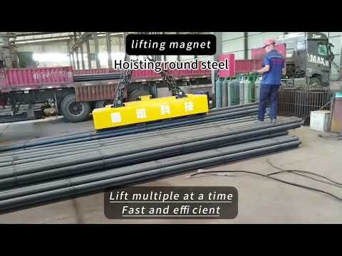 Lifting electromagnet for billet , girder billet and slab