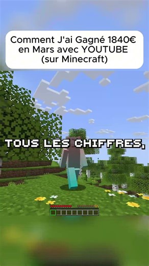 Comment J'ai Gagné 1840€ en Mars avec YOUTUBE (sur Minecraft)