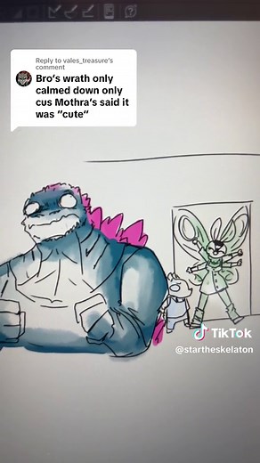 Replying to @vales_treasure #foryou #foryoupage #fyp #webcomic #monsterverse #godzilla #godzilla2014 #godzillaxkongthenewempire #godzillaau #viral #godzillavskongroar #anthrocharacter #legendarymonsterverse #godzillakingofthemonsters #kong #kingkong #jetjaguar #rodan #angirus #mothra #mothraqueenofthemonsters #mothra2019 #mothzilla #godzillaxmothra #mothgoji