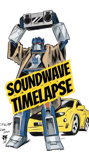 #transformers #soundwave #drawing #timelapse