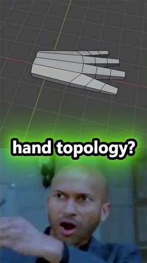 Blender Hand Topology Timelapse🔥by 3D Artist Jan van den Hemel