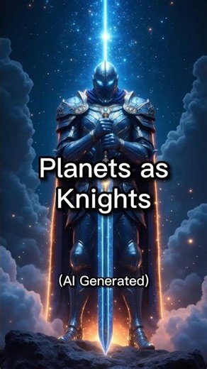 Planets as Knights | AI Generated