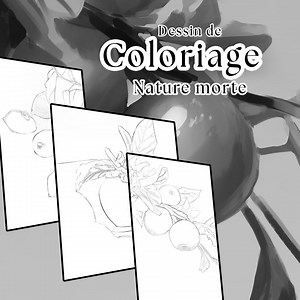 Still Life Coloring Pack JPG – Apples and Lemons to Color – Printable Drawings for Kids & Adults – Semi-realistic Art - Etsy UK
