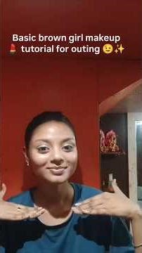 basic brown girls makeup tutorial for outing everyday 😉💅 #skincare #makeuptutorial #makeup