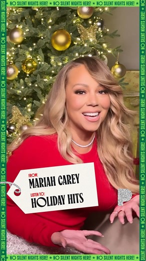 Pandora on Instagram: "No fruitcake for @mariahcarey this Christmas 🤭 Press play on Holiday Hits to hear her music & more wintertime jingles - link in bio! #MariahCarey"