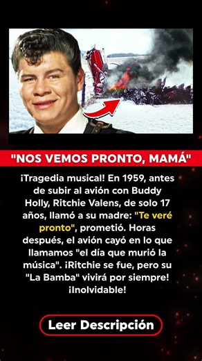 URGENTE: La llamada secreta de Ritchie Valens antes del accidente (1959)