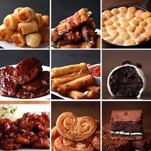 Easy three-ingredient appetizers, mains, and desserts that will make your groceries last. | Tasty