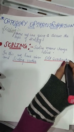 #BCA Topic of Scaling Computer Graphics📑✍️ (Category of Transformation)