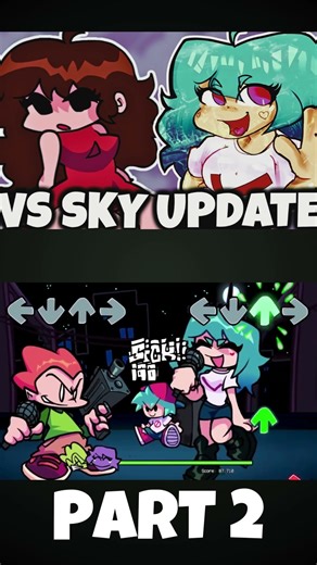 FNF - Sky: REBORN [PART 2|Blammed] [THE SKY UPDATE] (FNF MOD) #shorts