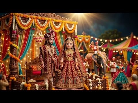 🤩 Miniature Doll Marriage Story 💐 | Tiny Village Wedding Celebration 💞