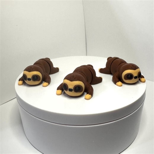 Sloth Fidget Toy – Articulated Sloth Figure – Smooth Moving Desk Companion – Jungle Animal Collectible – Sensory Anxiety Stress Relief Gift - Etsy