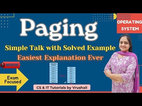 OS 22 : Paging in Operating System | Concept + Diagram + Solved Examples