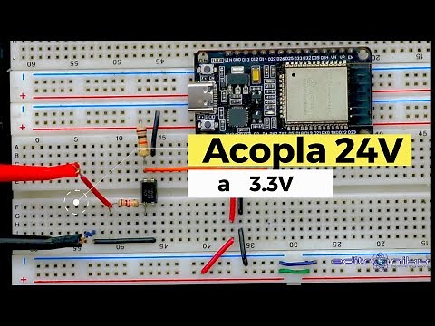 How to connect 24V to a 3.3V ESP32 with PC817 optotransistors
