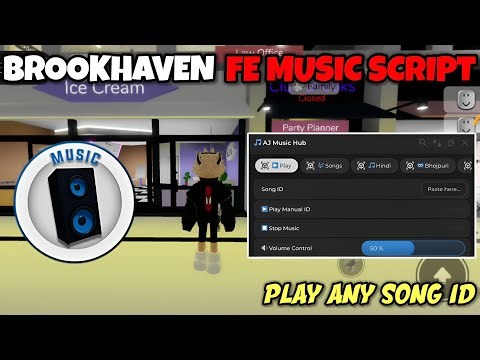 How To Use Song Id In Brookhaven | Brookhaven Fe Music Id Script | Play Any Song Id