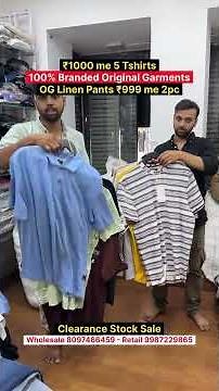 100% Original Branded Menswear | Wholesale Export Surplus | Fashion King