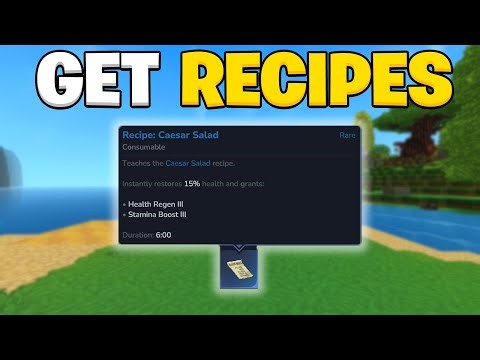 How to get a recipe in Hytale