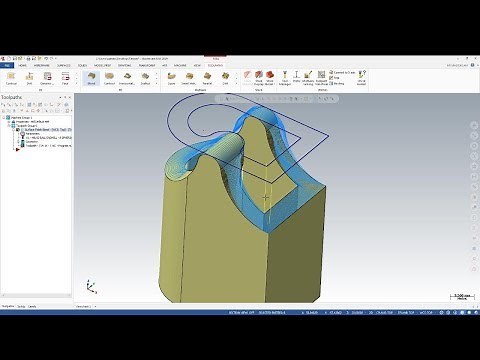 Tutorial MasterCam 2019 : Surface Finish Blend