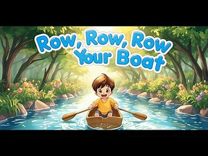 Row, Row, Row Your Boat | Fun Animated Kids Song | Classic Nursery Rhyme for Kids