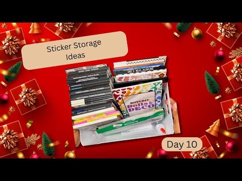 Sticker Storage Ideas You Need Before the New Year! | 10 Days Left