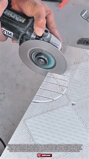 Advanced Diamond Saw Blade: Precision Ceramic Tile Corner Notch Cutting #ToolHolder