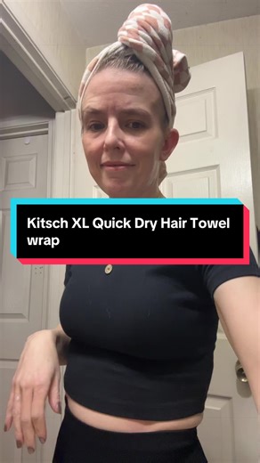Kitsch XL Quick Dry Hair Towel Wrap. Checkered Print. Reduces Frizz & Breakage as well. Love it!! #kitsch #kitschhairtowelwrap #quickdry #microfibertowel #microfibertowel