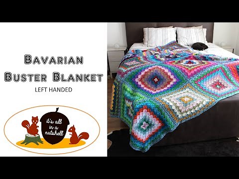 Bavarian Buster Blanket - LEFT HANDED - Free Crochet Pattern