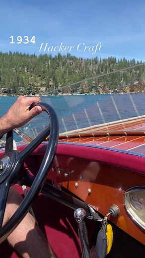 2.3K views · 71 reactions | 1934 triple-cockpit Hacker Craft on Lake Tahoe #classicboat #hackercraft #classicwoodenboats #vintageboat #laketahoe #woodenboat | In the Garage with Steve Natale | Facebook