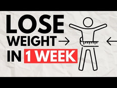 How to Lose Weight In a Week?