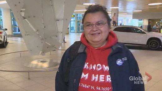 Churchill resident reaction to arrival of rail cars, 18 months after wash-out