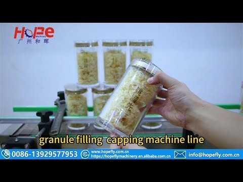 automatic granule filling capping machine line