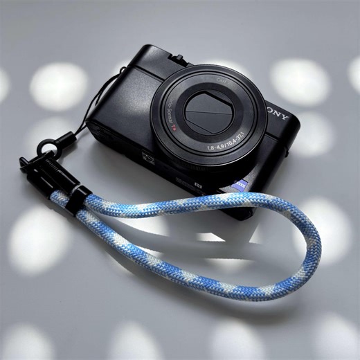 Luminous Blue Camera Wrist Strap, 7mm Paracord Adjustable Hand Strap, Quick Release - Etsy