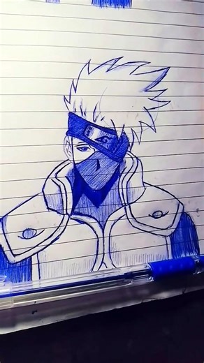 kakashi drawing ✨ from Naruto Shippuden #kakashi #viral #trending