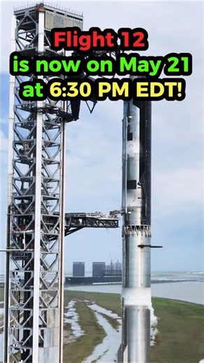 FULL STACK STARSHIP V3 AWAITS FLIGHT 12 LAUNCH #spacex #india #elonmusk #flight12 #nasa #shortsfeed