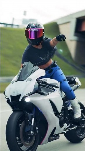 Biker Girls Taking Over the Streets | This Group Ride is Insane ♥🔥#shorts #viral