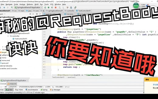 06.@RequestBody 接受的需要时一个 json格式的数据