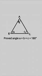 Triangle Interior Angle Sum Proof (180°)🔥🤔 // #shorts #math #maths #triangle #geometry | Exam Approach