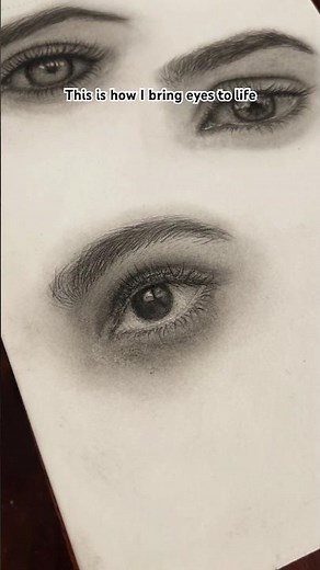 This is how I bring eyes to life | eye drawing tutorial