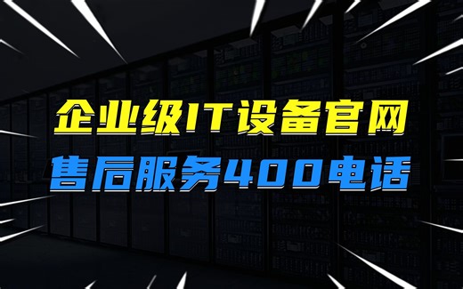 企业级IT设备官网及售后服务400电话