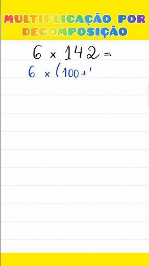 Multiplication by DECOMPOSITION - very EASY ‼️