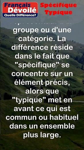 Specific and Typical (What's the Difference?) #shorts